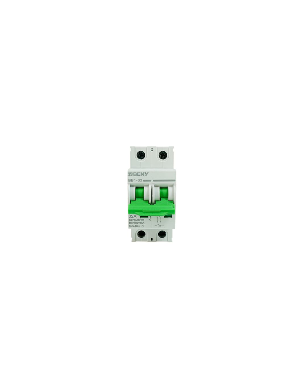 DC MCB 2P Ue500V DC 32A