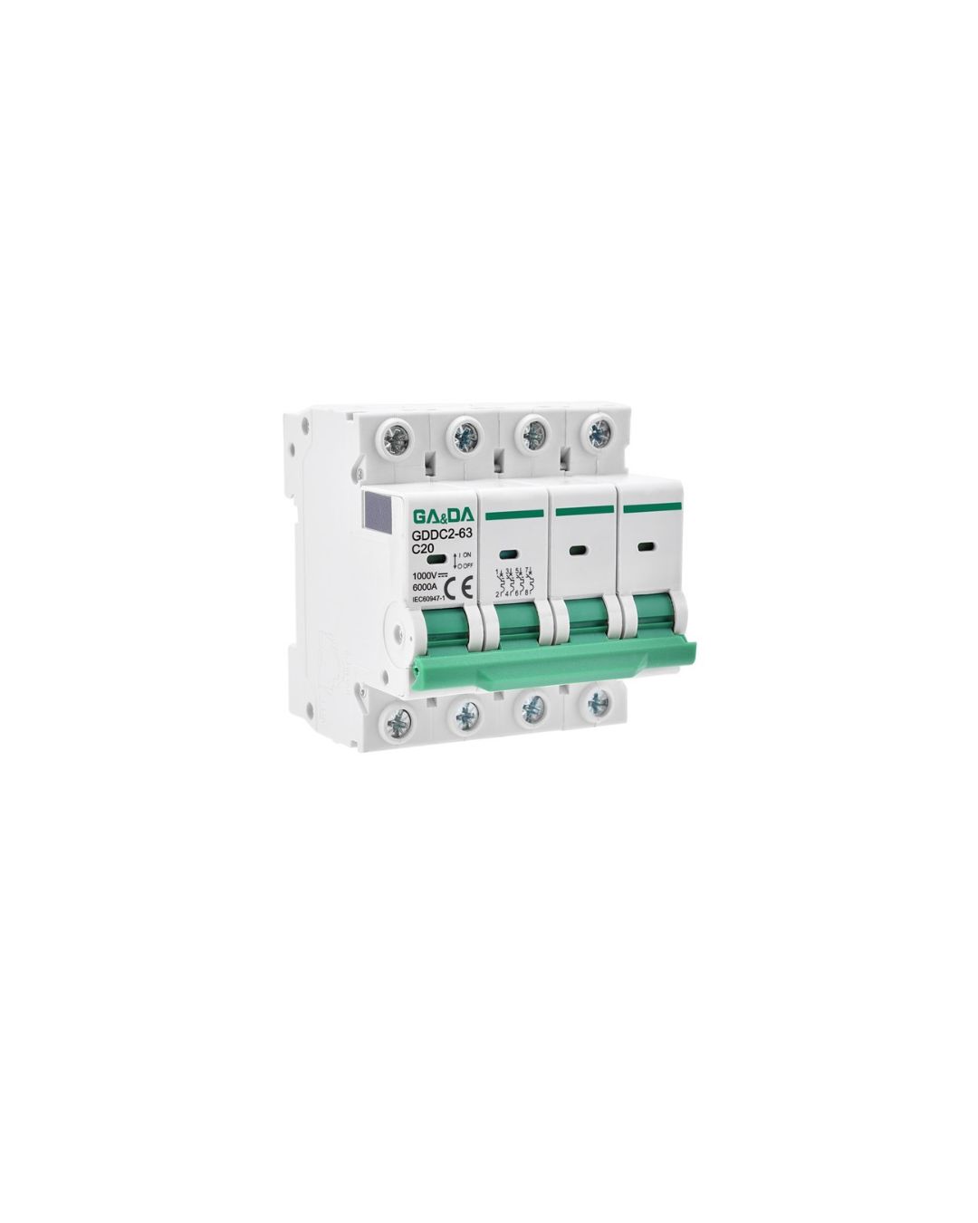 DC MCB 4P Ue1000V DC 25A